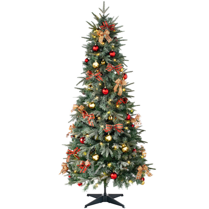 The Seasonal Aisle PreLit Pop Up Decorated 6ft Green Artificial